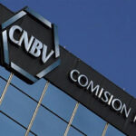 The National Banking and Securities Commission building with the CNBV logo