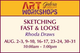 Sketching Fast & Loose on Saturday/Sunday– Rhoda Draws [] Galería San Francisco – June 14, 2025