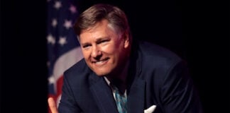 Christopher Landau gives a thumbs-up