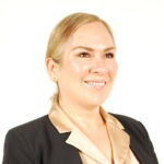 Silvia Delgado, former lawyer to El Chapo, poses for a photo in business attire