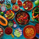a selection of Mexican ingredients and dishes