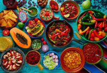 a selection of Mexican ingredients and dishes
