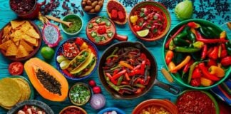 a selection of Mexican ingredients and dishes
