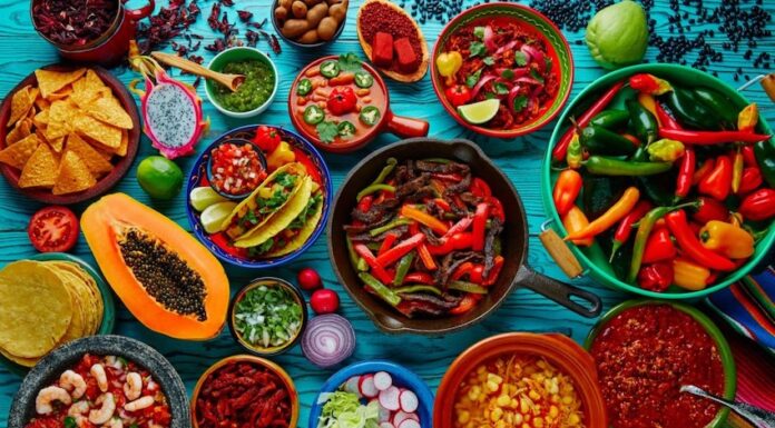 a selection of Mexican ingredients and dishes