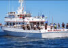 Sport fishers cast off the fishing boat Red Rooster III