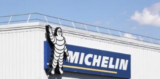 A Michelin sign on a building