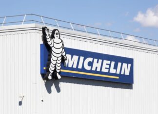 A Michelin sign on a building