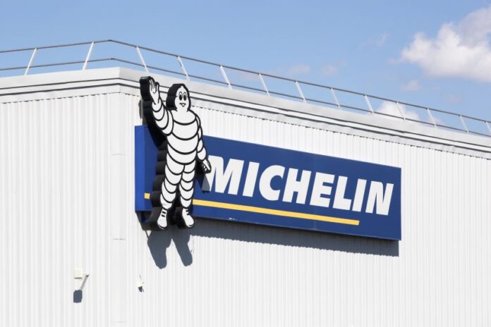 A Michelin sign on a building