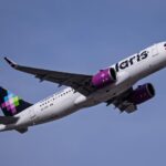 Volaris jet in the air