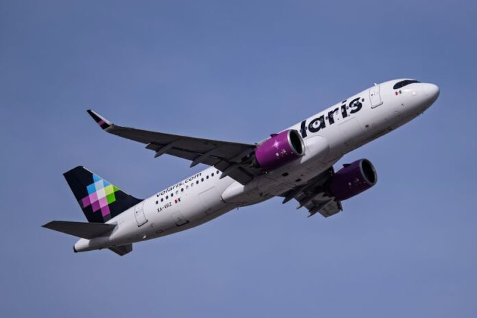 Volaris jet in the air