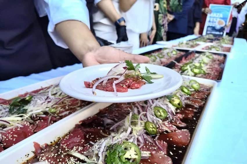 plate of sashimi