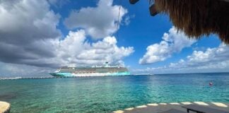 cruise ship offshore