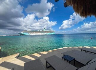 cruise ship offshore