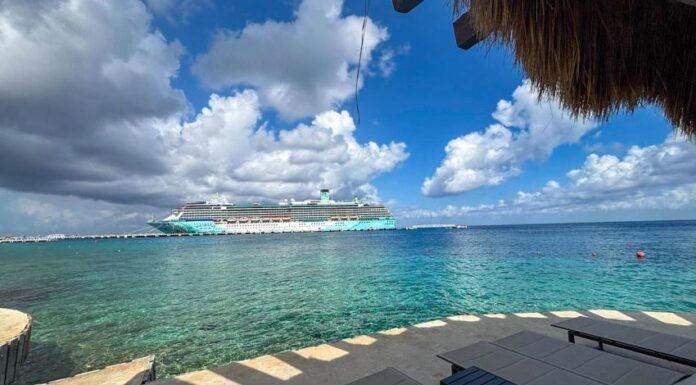 cruise ship offshore