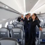 Sheinbaum at Embraer delivery