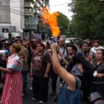 Anti-gentrification protest Mexico City