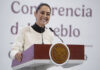 Sheinbaum at her morning press conference