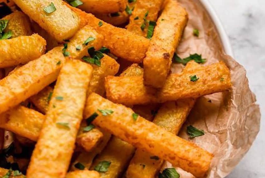 Jicama patate fritte