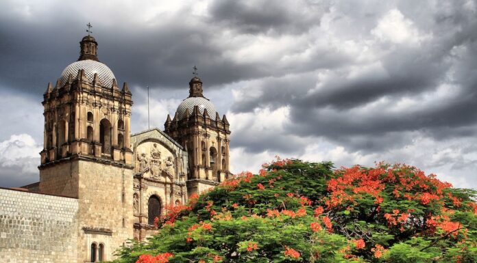A cathedral in central Oaxaca city
