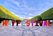 Hay Festival monumental letters in Queretaro