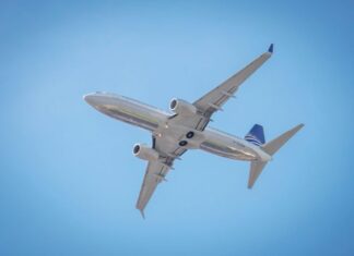 airplane in the air