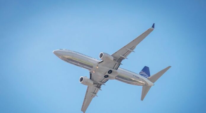 airplane in the air