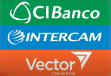 The logos of CIBanco, Intercam and Vector Casa de Bolsa