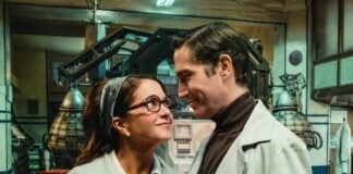 Two scientists in conversation