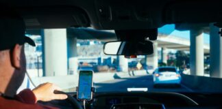 Driver with GPS device