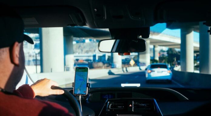 Driver with GPS device