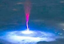 light phenomenon in the sky