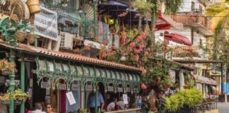 A street in Puerto Vallarta's Zona Romantica
