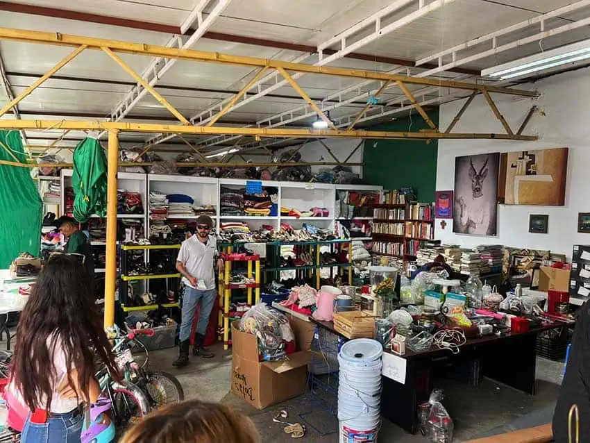 A charity bazaar