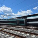 Car of the Maya Train derailed