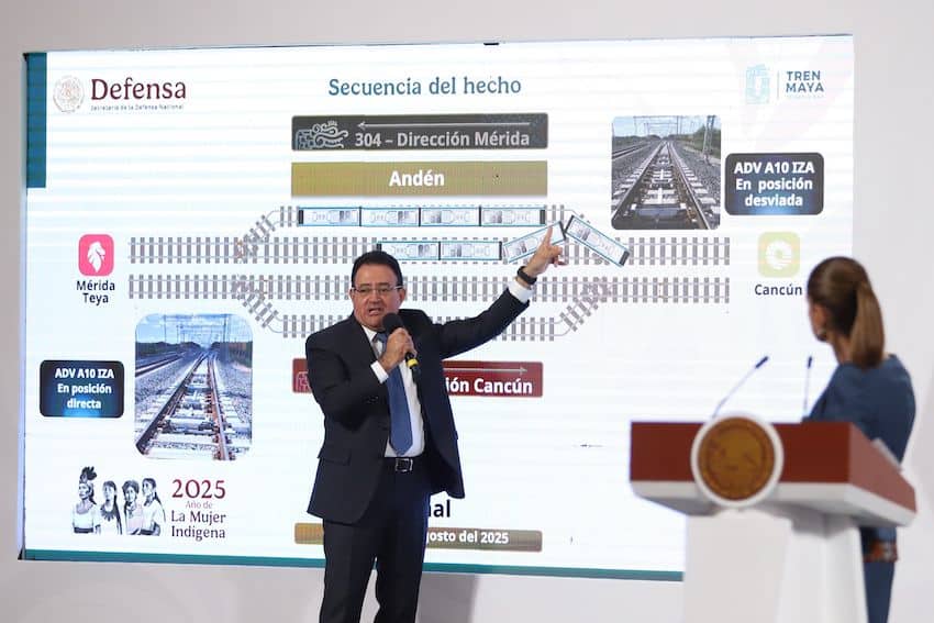 Maya Train derailment or "track error"