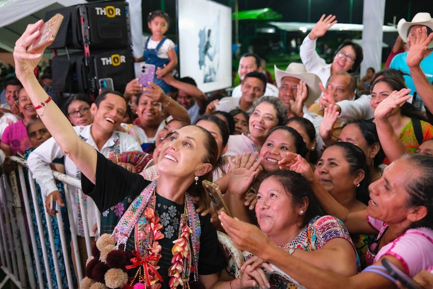 Nearly a year in, Sheinbaum remains Mexico’s most popular president in decades