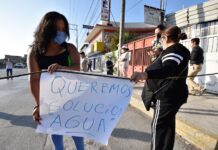 water protest in Mexico