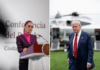 Mexican President Claudia Sheinbaum and US President Trump