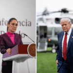 Mexican President Claudia Sheinbaum and US President Trump