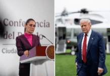 Mexican President Claudia Sheinbaum and US President Trump