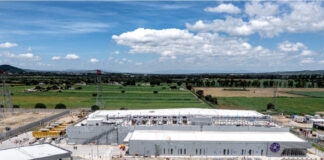 Aerial shot of QR04, an OData center in San Miguel de Allende