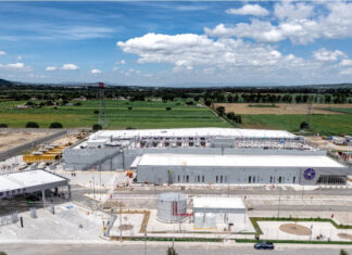 Aerial shot of QR04, an OData center in San Miguel de Allende