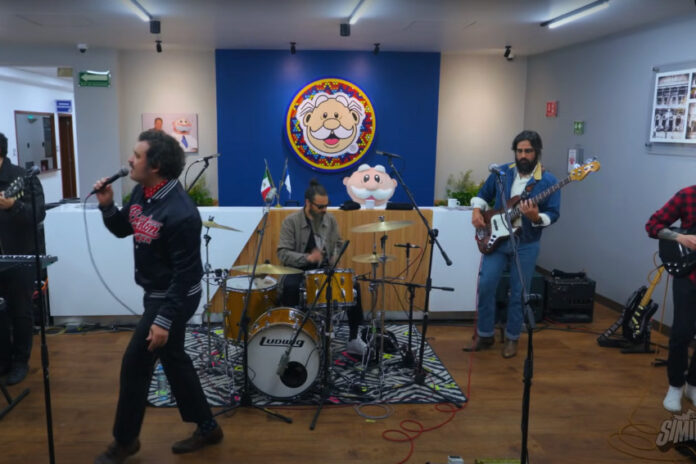 musical group playing in Dr. Simi headquarters