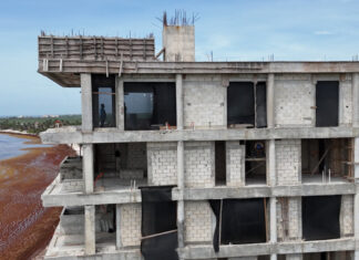 unfinished building