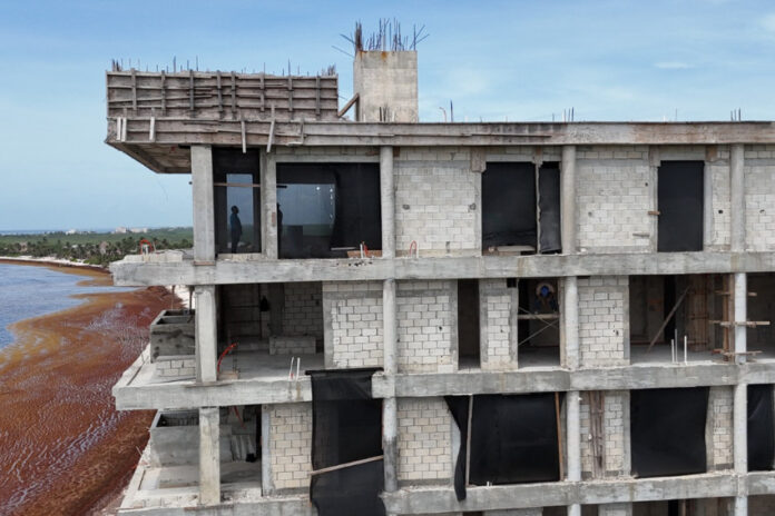 unfinished building