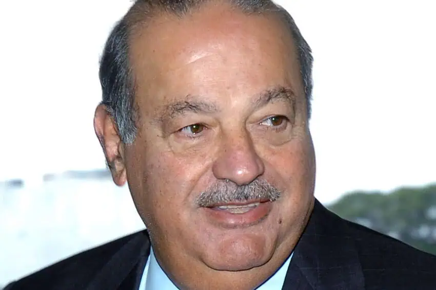 Carlos Slim in close-up.