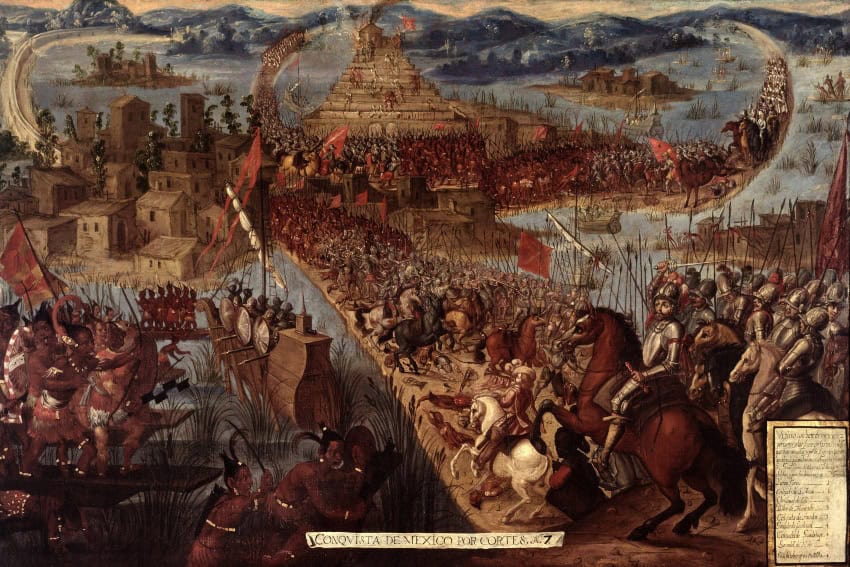 The fall of Tenochtitlan