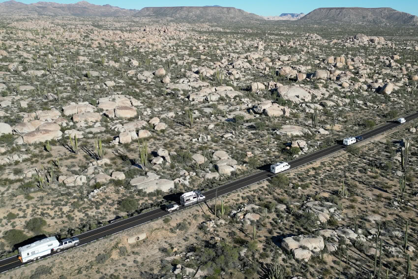 Driving through central Baja