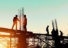 Men working on a construction site