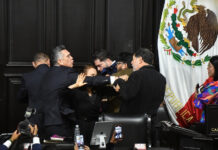 senators brawlng on the rostrum